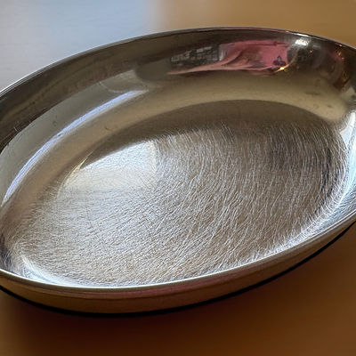 Oval Stainless Steel Cat Dishes